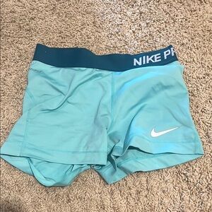 Nike Pro Aqua Blue Shorts